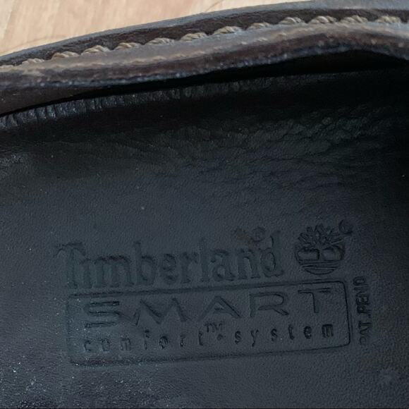 Timberland Brown Leather Smart Comfort System Driving Mules Women's Size 7M - Picture 9 of 9